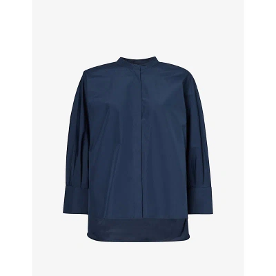 's Max Mara Helene Cotton Blend Shirt In Midnightblue