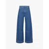 's Max Mara Zendaya Wide-leg Jeans In Midnightblue