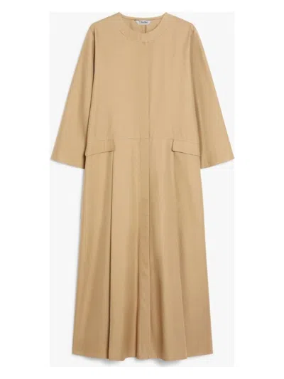 S MAX MARA WOMEN'S NORA DRESS HAZELNUT | SIZE 46 | 2519221011600002
