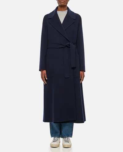 's Max Mara S Max Mara Women Paolore Coat With Belt In Blue