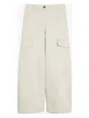 S Max Mara Rosatea Beige Cargo Coulotte Pants In Arena