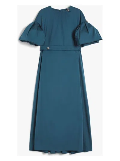 'S MAX MARA WOMEN'S ROSE DRESS GREEN | SIZE 40 | 2519221033600025
