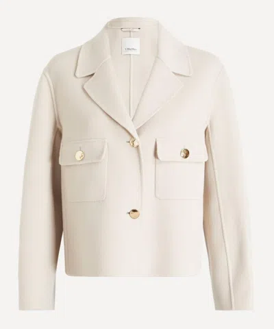 S Max Mara Women's Sorriso Double Wool Drap Jacket In Beige