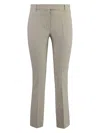S Max Mara Slim Fit Mid-rise Trousers In Beige