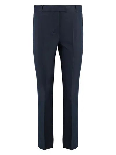 'S MAX MARA WOMEN'S STRETCH VISCOSE TROUSERS WITH FLARED HEM