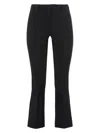 S Max Mara Mid-rise Cropped Trousers In Black