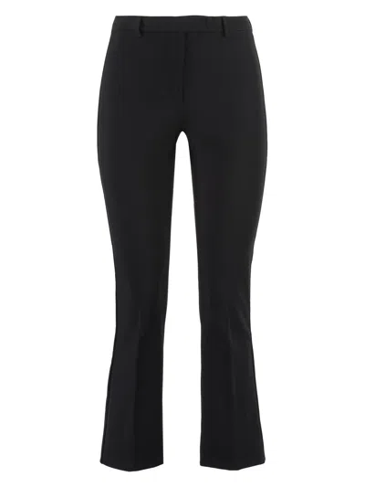 S MAX MARA WOMEN'S UMANITA COTTON BLEND TROUSERS