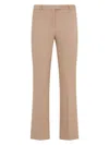 S Max Mara Felice Stretch Cotton Trouser In Nude & Neutrals