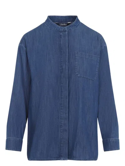 S Max Mara Women's Unito Denim Shirt In Blue