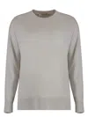 's Max Mara S Max Mara Verona Crew-neck Wool Sweater In Grey