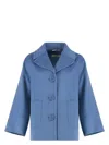 's Max Mara Cerulean Blue Wool Coat In Blue