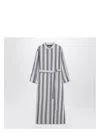 S Max Mara Rima Striped Ramie And Cotton Midi Dress