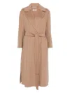 S Max Mara Women's Wool Coat In Camel
