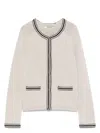 's Max Mara S Max Mara Zenobia Cardigan Ecru Det Vivo Black