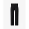 's Max Mara Womens Zaffiro Straight-leg Stretch-cotton Blend Trousers Black
