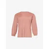 S Max Mara Womens  Amici Round-neck Wool Jumper In Pink
