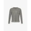 S Max Mara Womens Natural Canti Stripe-print Linen Jumper