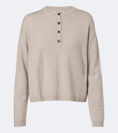 S Max Mara Wool And Cashmere Sweater In Neutral