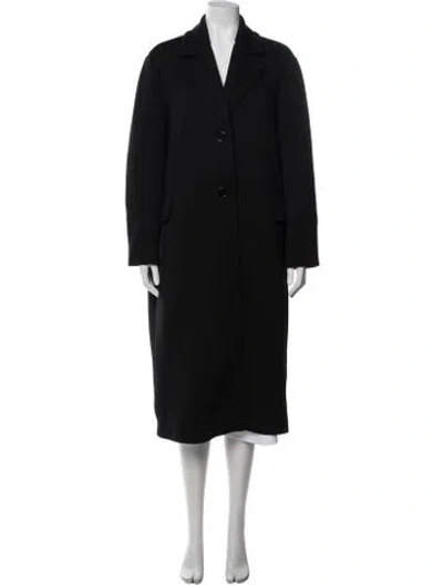 Pre-owned S Max Mara Wool Coat In Black