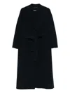 S Max Mara Wool Coat In Black