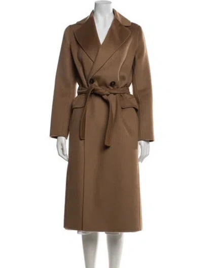 Pre-owned S Max Mara Wool Coat In Brown