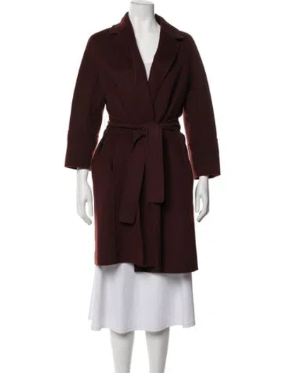 Pre-owned S Max Mara Wool Coat In Brown
