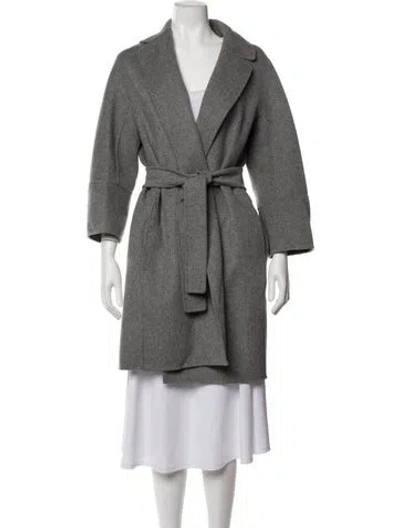 Pre-owned S Max Mara Wool Coat In Grey