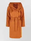 's Max Mara Wool Coat Hood Belt