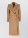 's Max Mara Wool Coat With Back Vent And Decorative Buttons