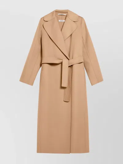 'S MAX MARA WOOL COAT WITH BELT AND WRAPAROUND SILHOUETTE