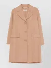 's Max Mara Wool Coat With Notched Lapels And Pockets