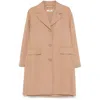 's Max Mara Wool Coat With Notched Lapels And Pockets
