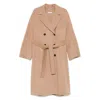 S Max Mara Paul Double-breasted Wool Coat In Brown
