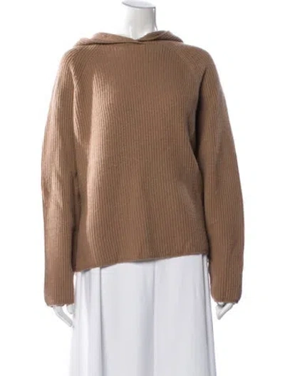 Pre-owned S Max Mara Wool Crew Neck Sweater In Brown