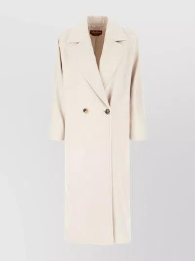 's Max Mara Wool Double-breasted Longline Coat With Notched Lapels