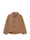 S Max Mara Kate Button-fastening Jacket In Brown