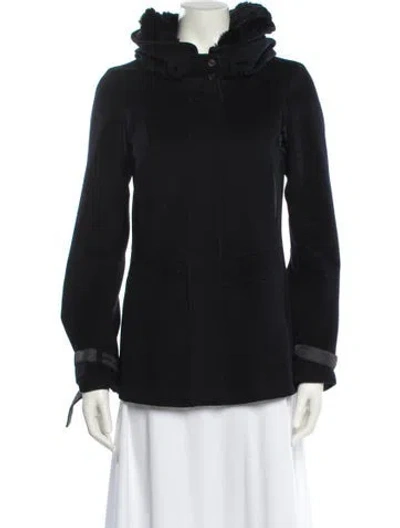 Pre-owned S Max Mara Wool Jacket In Black