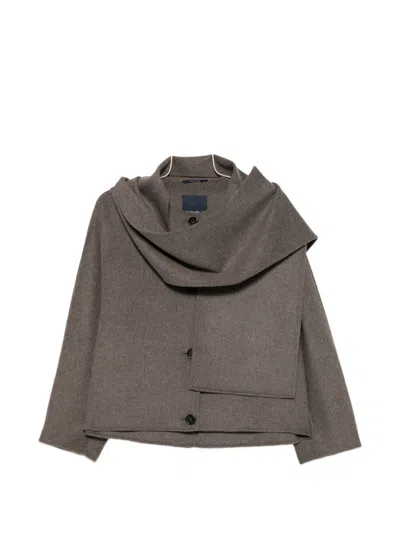 S Max Mara Wool Jacket In Gray