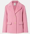 S Max Mara Button-fastening Notched-lapel Jacket In Pink