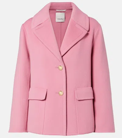 's Max Mara Button-fastening Notched-lapel Jacket In Pink