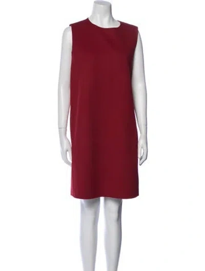 Pre-owned 's Max Mara Wool Knee-length Dress In Red