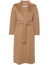 's Max Mara Esturia Wool Belted Coat In Brown