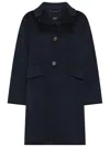 's Max Mara Virgin Wool Coat In Blue