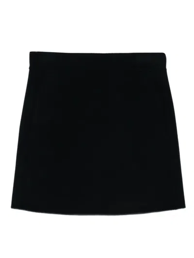 's Max Mara Wool Mini Skirt In Black