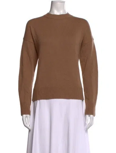 Pre-owned S Max Mara Wool Mock Neck Sweater W/ Tags In Brown
