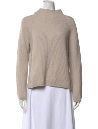 Pre-owned S Max Mara Wool Mock Neck Sweater W/ Tags In Neutrals