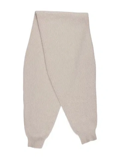 Pre-owned S Max Mara Wool Scarf In Neutrals