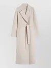 S Max Mara Wool Single Breasted Coat In Neutral