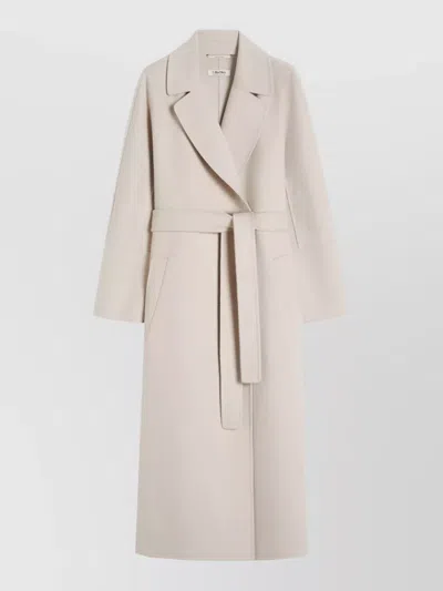 S Max Mara Wool Single Breasted Coat In Neutral
