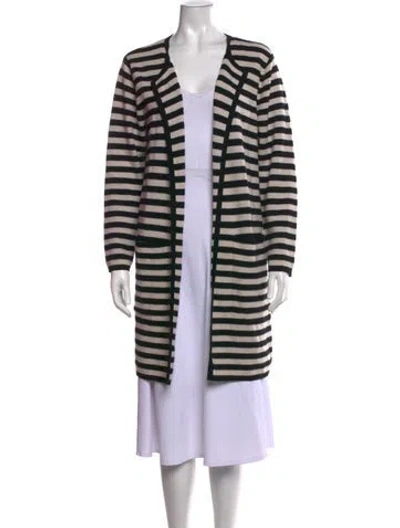 Pre-owned S Max Mara Wool Striped Sweater In Neutrals